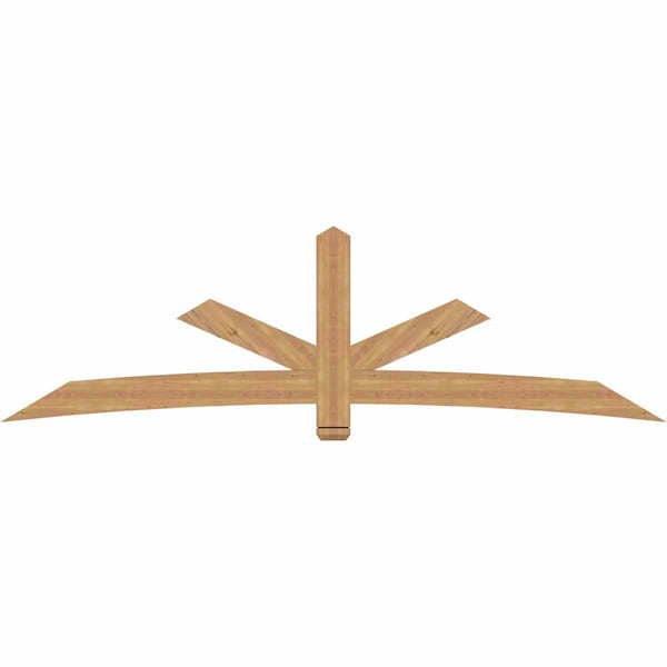 Ekena Millwork Alberta Timber Gable Bracket, Western Red Cedar, 108"W x 31 1/2"H x 1 1/2"D x 5 1/2"F, 7/12 Pitch GBW108X31X0206ALB00SWR - main